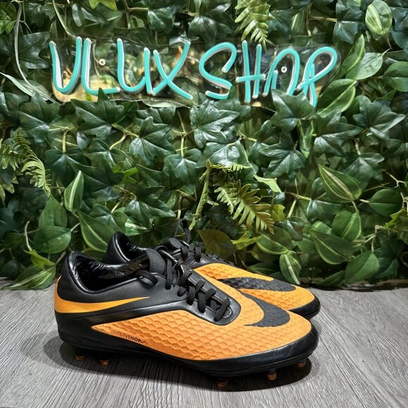 Nike Hypervenom Phelon FG Orange Black Cleats 599730-008 US 7 UK 6 Rare main image 9